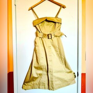 Cream Structured Sheath Dress